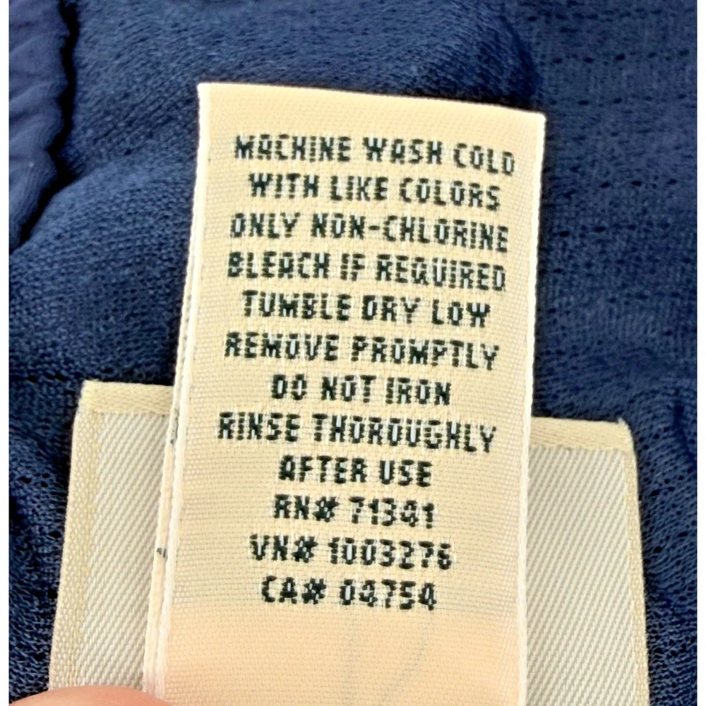 LL Bean Men's XL Cargo Shorts Slate Blue Nylon Elastic Waist‎ Quick Dry Outdoor